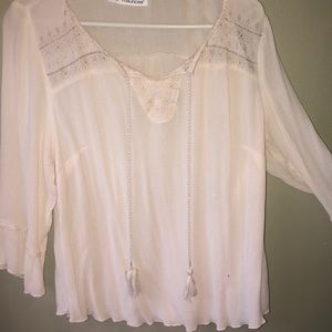 Cream colored blouse